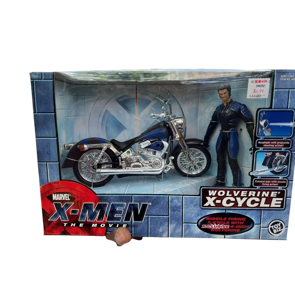 Toy Biz Marvel X-Men Movie Wolverine X-Cycle Motorcycle Figure 2000 MISB Rare